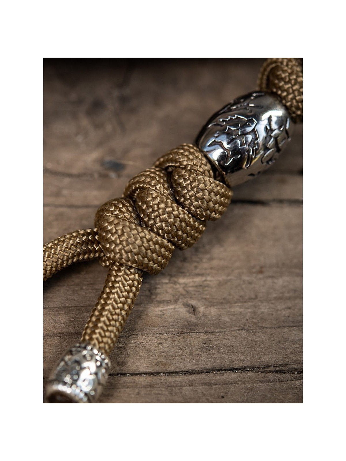 M-TAC Brelok Paracord Zawieszka Zeus Stainless Steel Coyote
