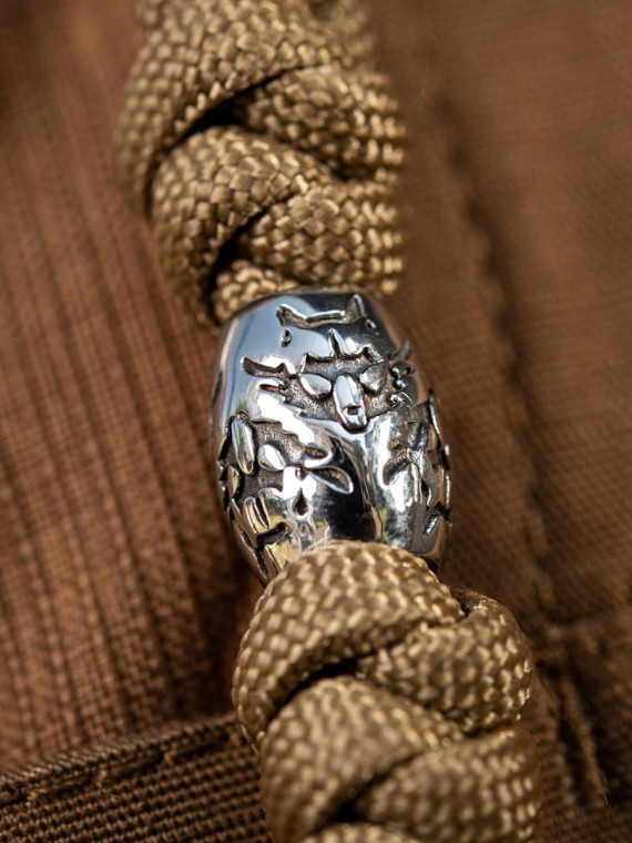M-TAC Brelok Paracord Zawieszka Zeus Stainless Steel Coyote
