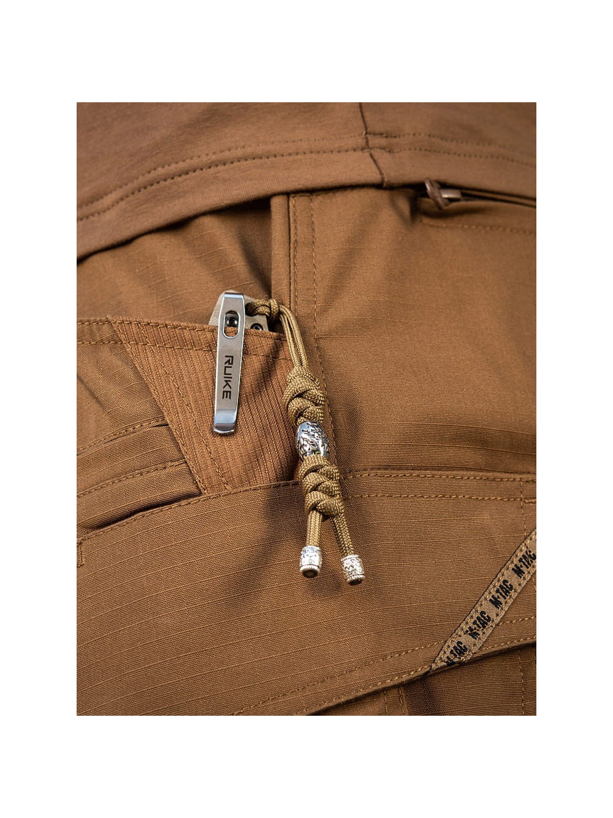 M-TAC Brelok Paracord Zawieszka Zeus Stainless Steel Coyote
