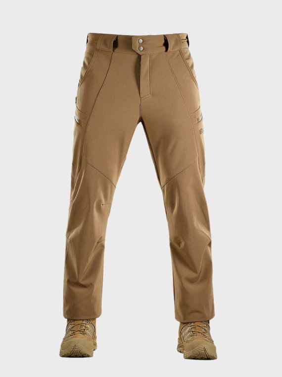 M-TAC SPODNIE SOFTSHELL ZIMOWE COYOTE XXL