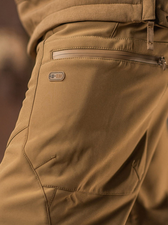 M-TAC SPODNIE SOFTSHELL ZIMOWE COYOTE XXL