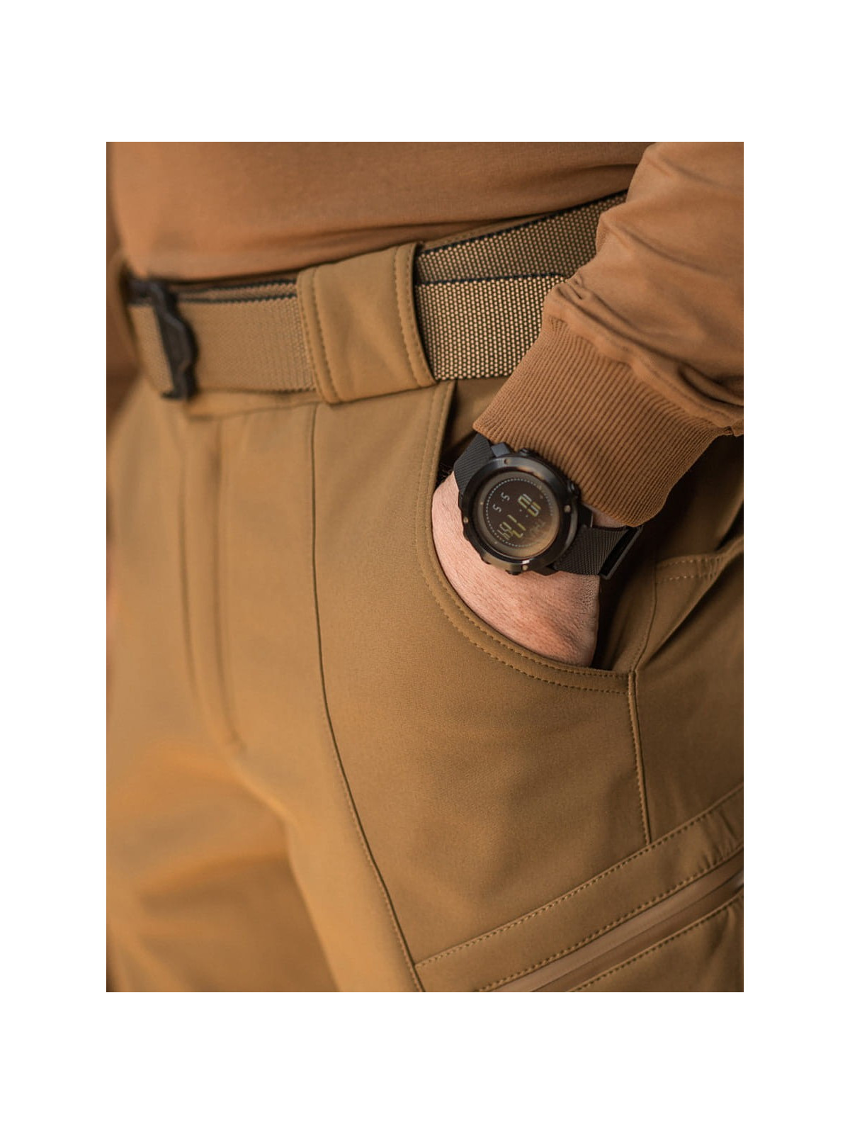 M-TAC SPODNIE SOFTSHELL ZIMOWE COYOTE XXL