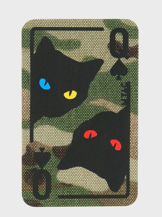 M-TAC NASZYWKA KARTA QUEEN OF SPADES MULTICAM
