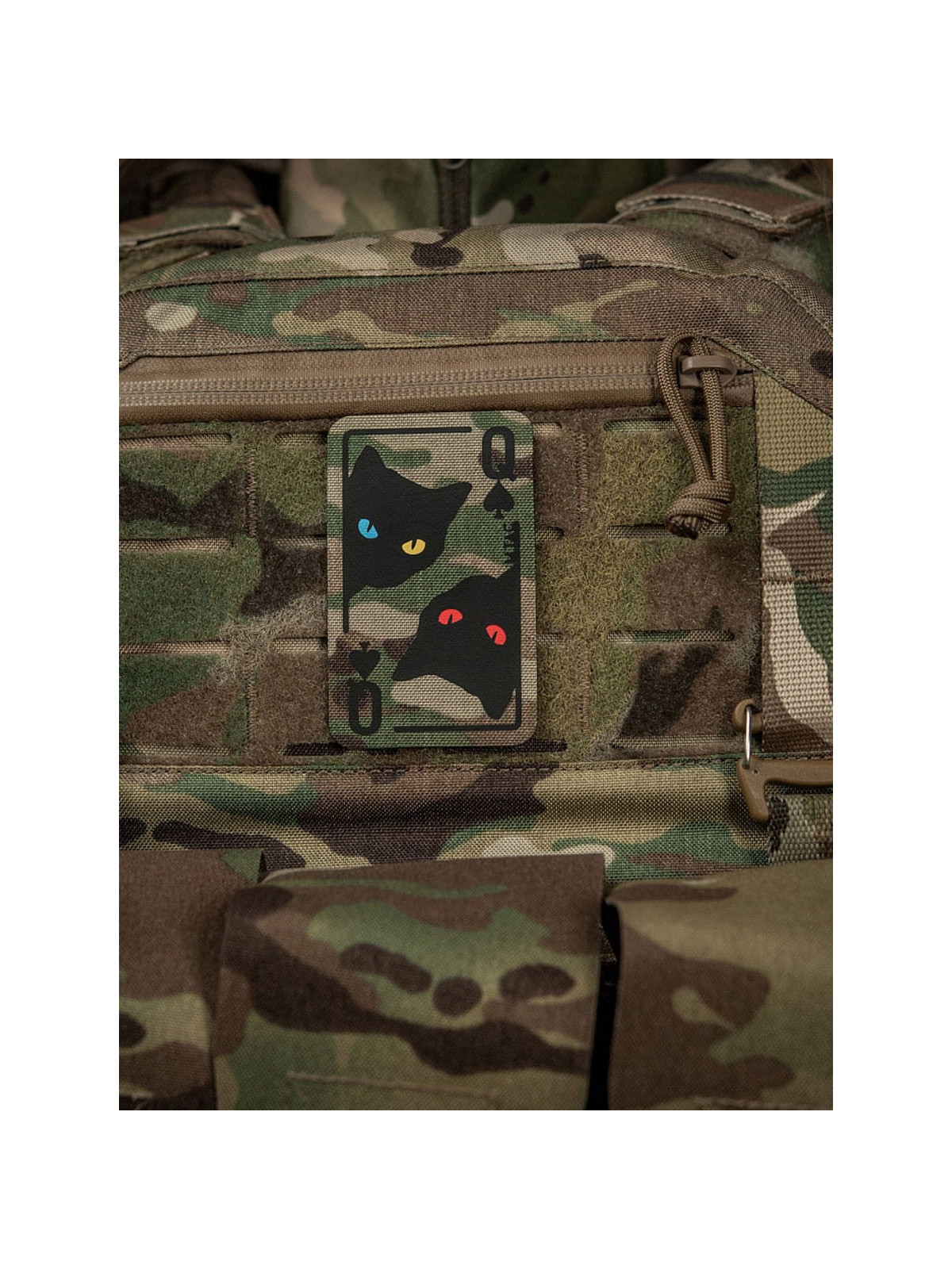 M-TAC NASZYWKA KARTA QUEEN OF SPADES MULTICAM