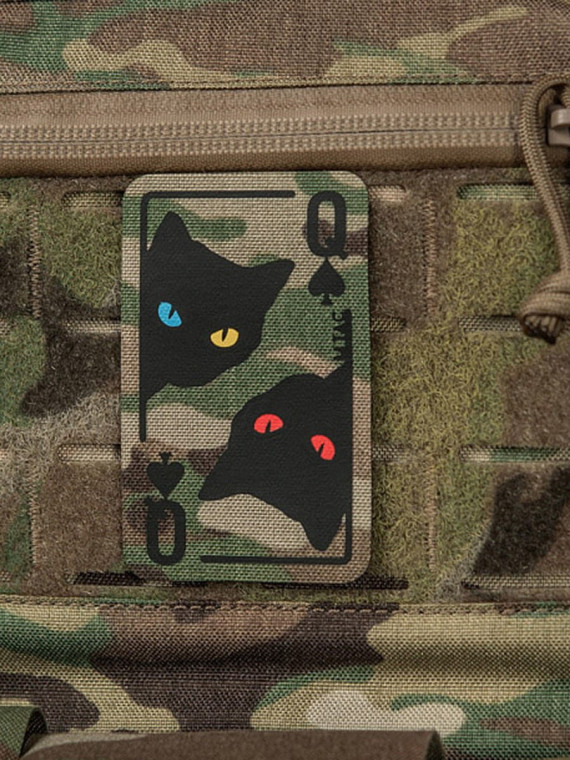M-TAC NASZYWKA KARTA QUEEN OF SPADES MULTICAM