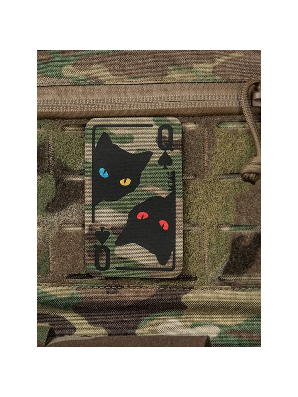 M-TAC NASZYWKA KARTA QUEEN OF SPADES MULTICAM