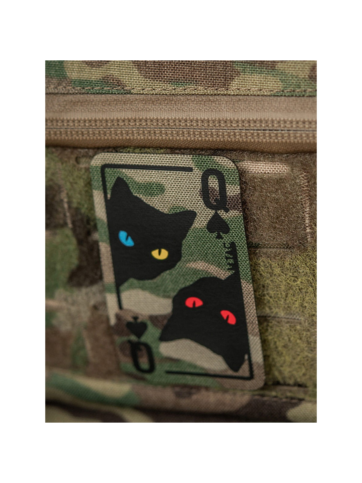 M-TAC NASZYWKA KARTA QUEEN OF SPADES MULTICAM