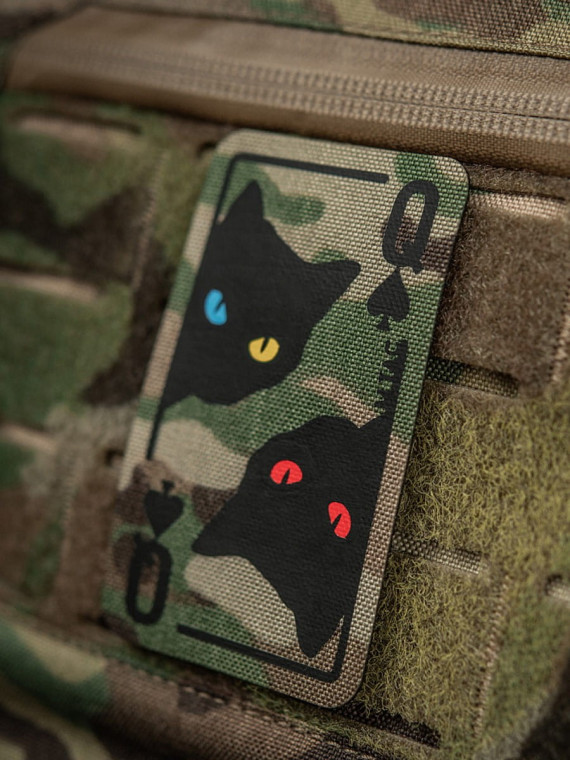 M-TAC NASZYWKA KARTA QUEEN OF SPADES MULTICAM