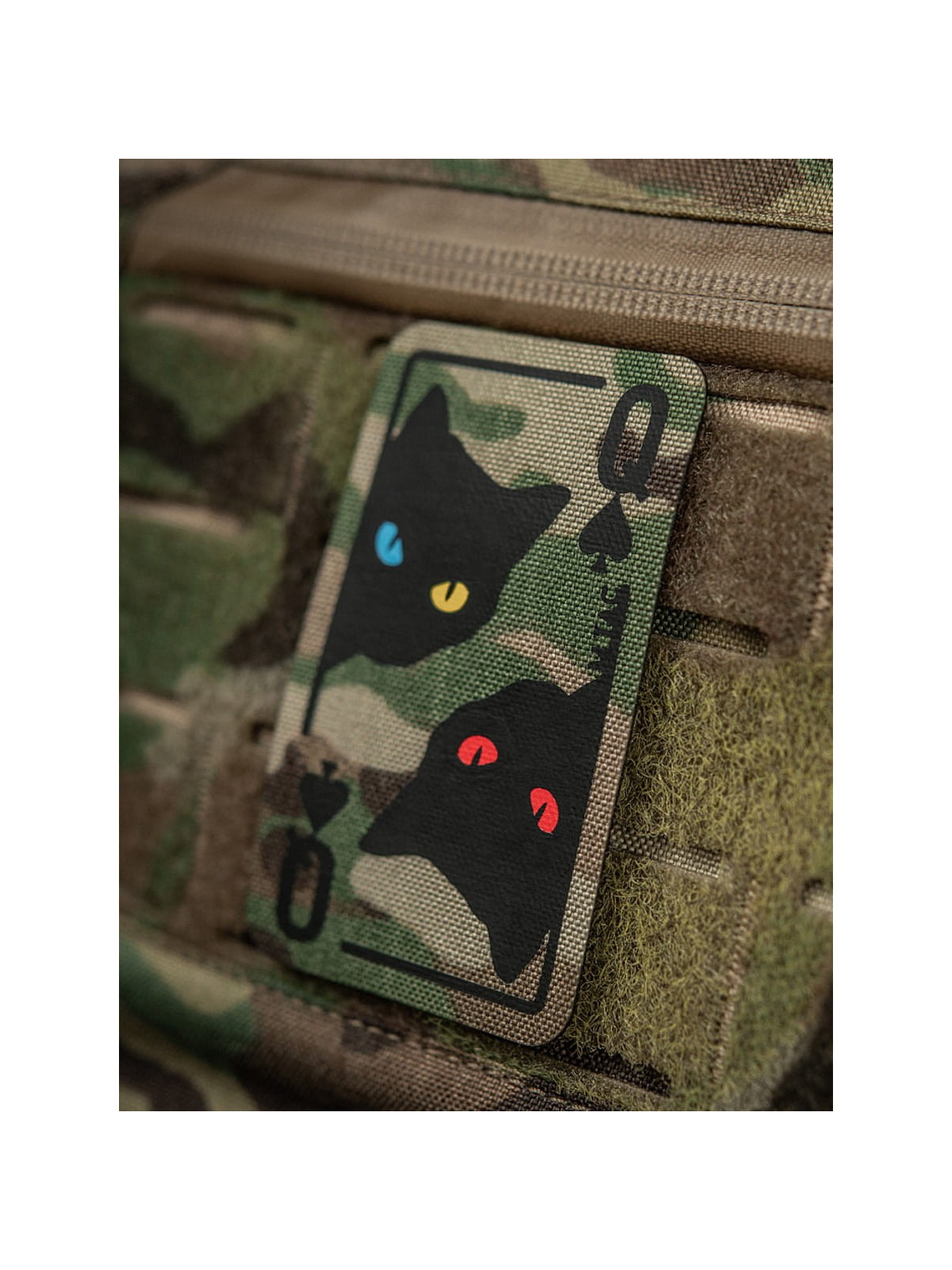 M-TAC NASZYWKA KARTA QUEEN OF SPADES MULTICAM