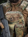 M-TAC NASZYWKA SORRY CZASZKA Z JABŁKIEM HAFTOWANA COYOTE