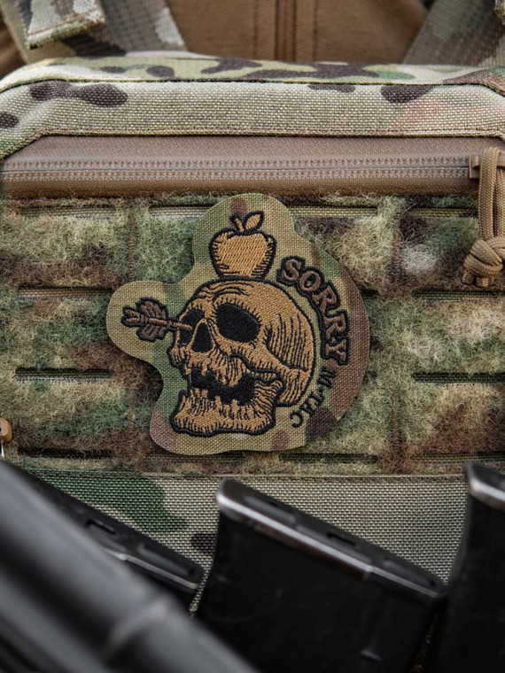 M-TAC NASZYWKA SORRY CZASZKA Z JABŁKIEM HAFTOWANA MULTICAM-COYOTE