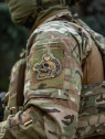 M-TAC NASZYWKA SORRY CZASZKA Z JABŁKIEM HAFTOWANA MULTICAM-COYOTE