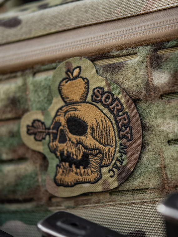 M-TAC NASZYWKA SORRY CZASZKA Z JABŁKIEM HAFTOWANA MULTICAM-COYOTE