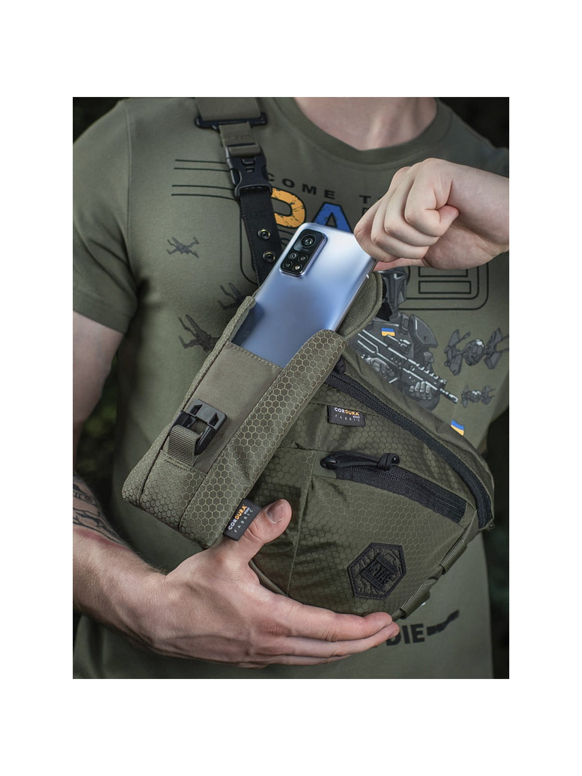 M-TAC Etui Na Smartfon Elite Large Hex Oliwkowe