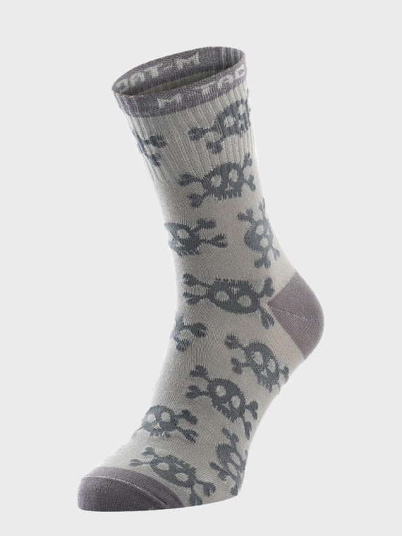 M-TAC Skarpety Lekkie Mk.3 Pirate Skull Jasnoszary 39-42
