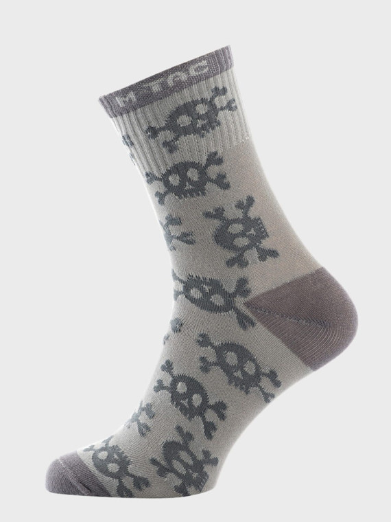 M-TAC Skarpety Lekkie Mk.3 Pirate Skull Jasnoszary 39-42