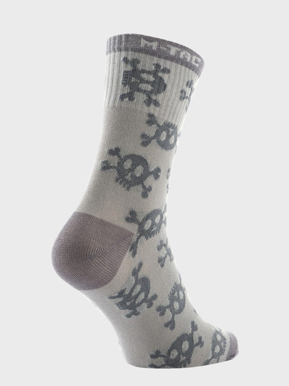 M-TAC Skarpety Lekkie Mk.3 Pirate Skull Jasnoszary 39-42