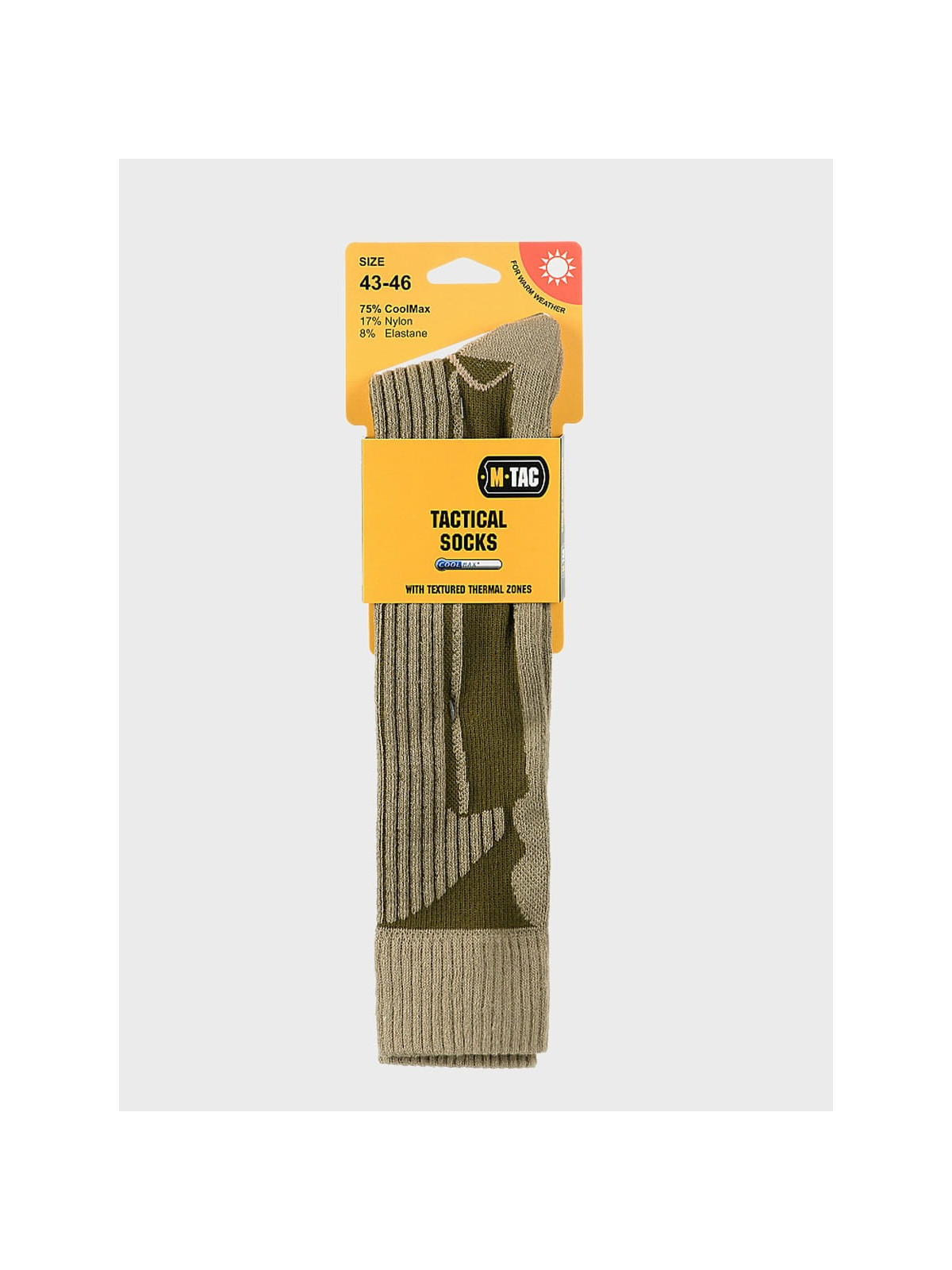 M-TAC Skarpety Długie Coolmax 75% Coyote 39-42