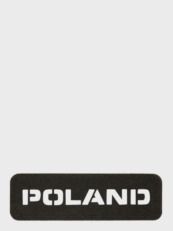 M-TAC Naszywka Poland Laser Cut Rzep 25x80mm Czarna