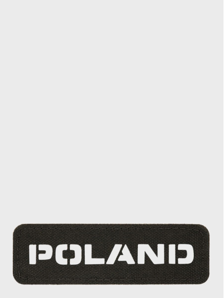 M-TAC Naszywka Poland Laser Cut Rzep 25x80mm Czarna