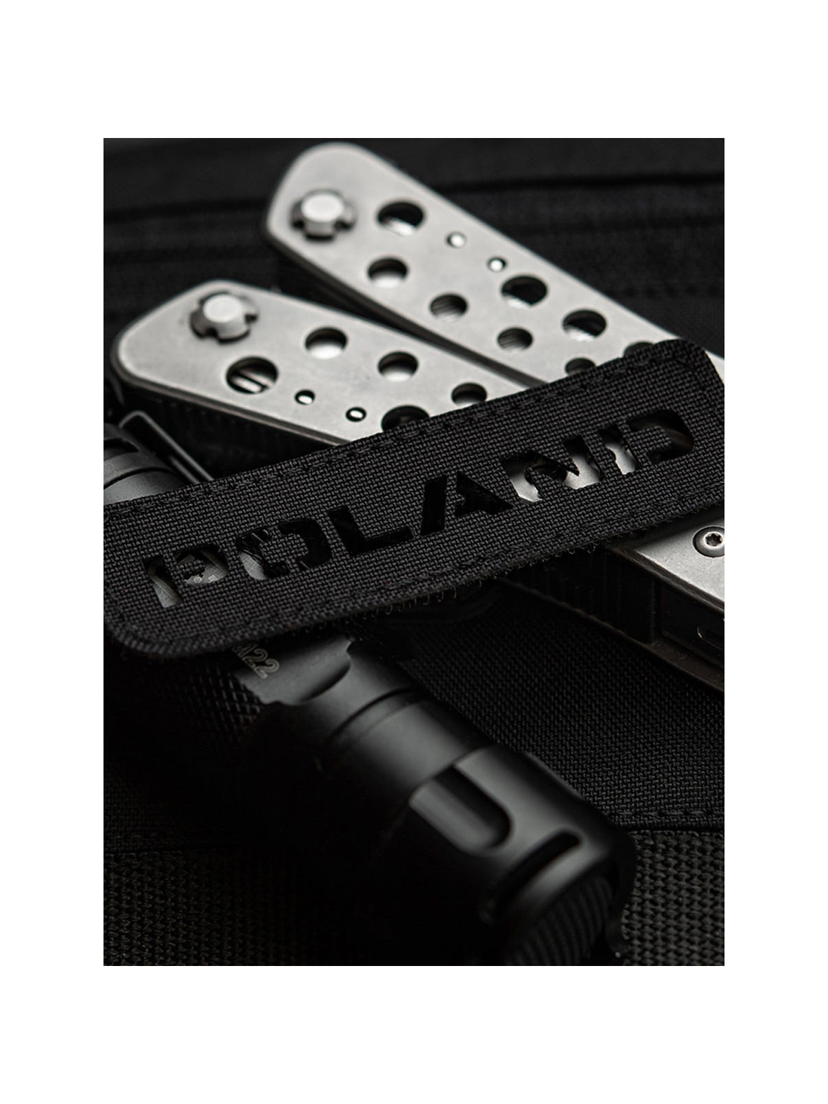 M-TAC Naszywka Poland Laser Cut Rzep 25x80mm Czarna
