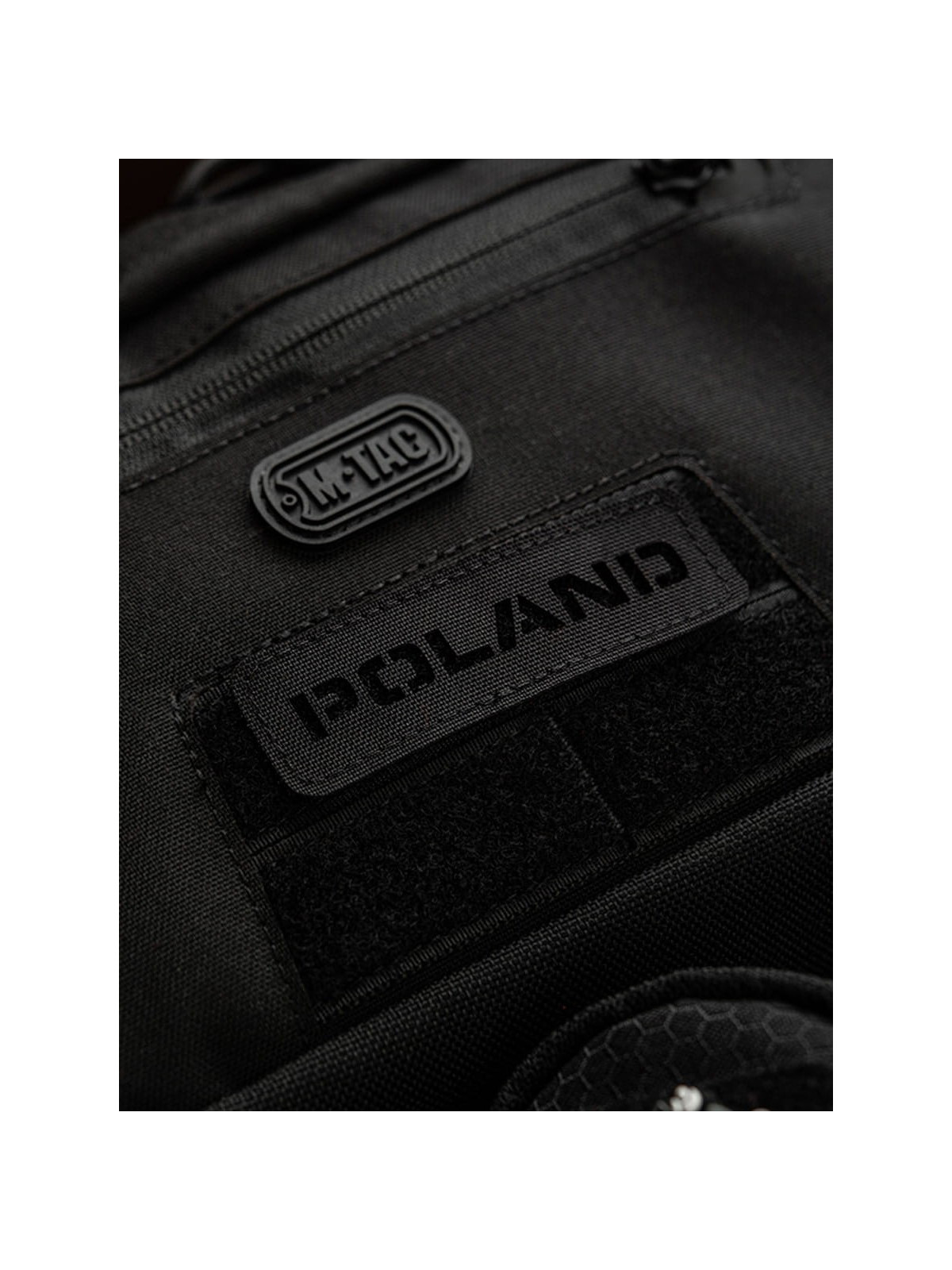 M-TAC Naszywka Poland Laser Cut Rzep 25x80mm Czarna