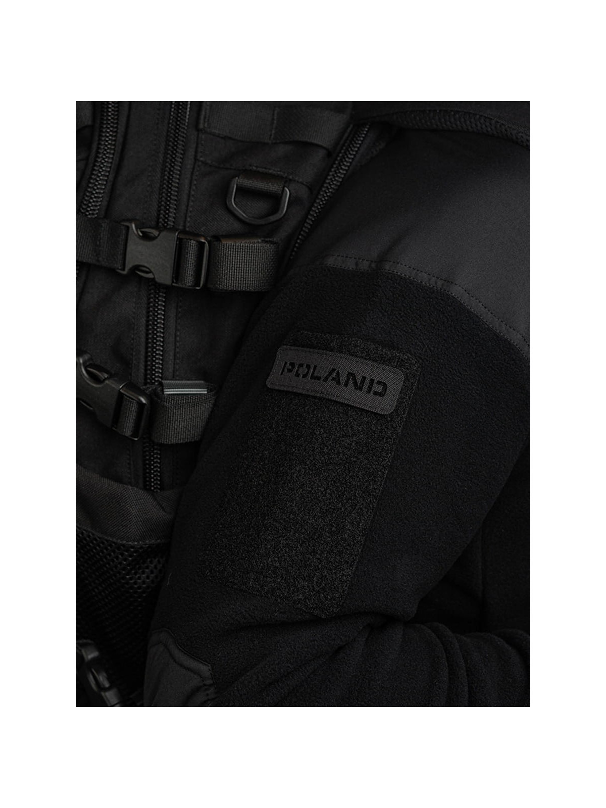 M-TAC Naszywka Poland Laser Cut Rzep 25x80mm Czarna