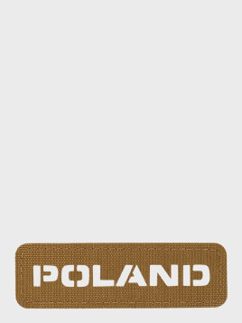 M-TAC Naszywka Poland Laser Cut Rzep 25x80mm Coyote