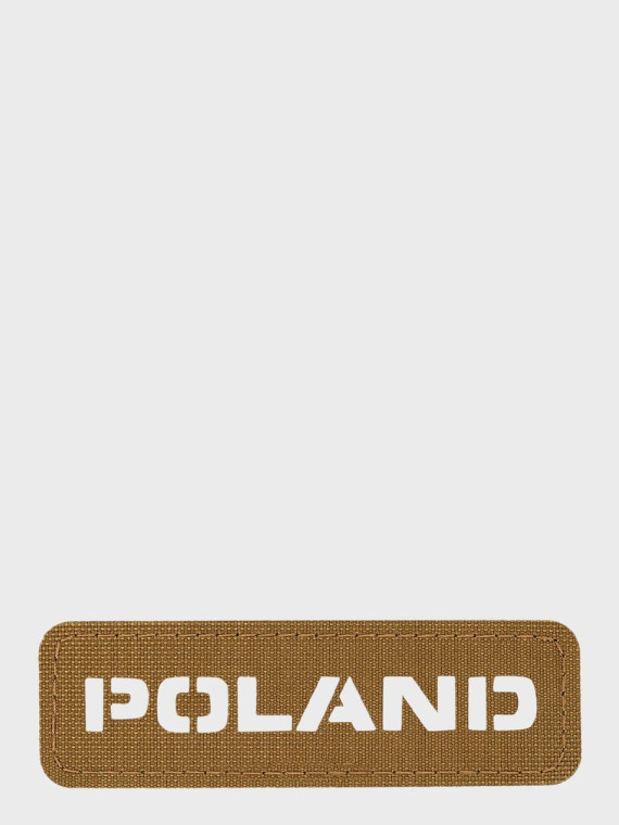 M-TAC Naszywka Poland Laser Cut Rzep 25x80mm Coyote