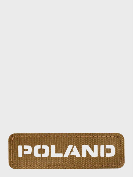 M-TAC Naszywka Poland Laser Cut Rzep 25x80mm Coyote