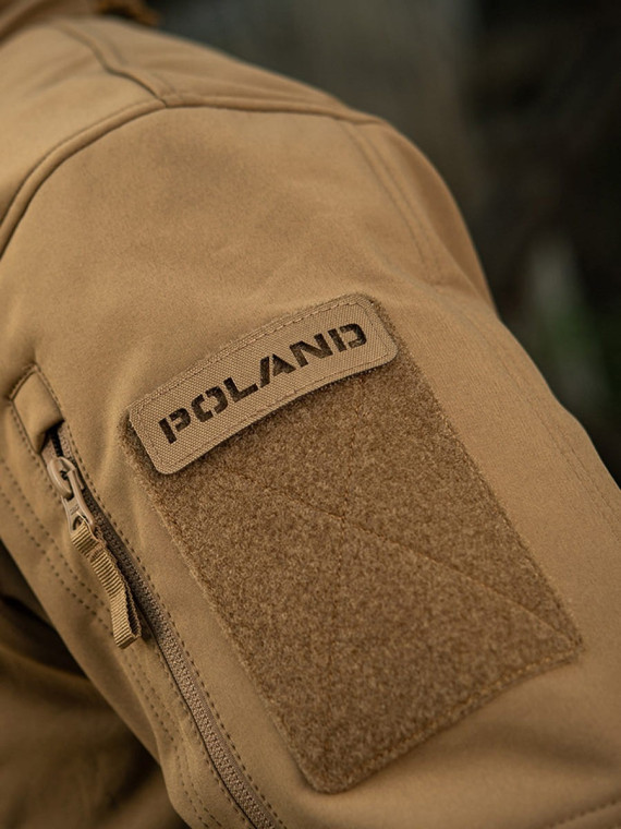 M-TAC Naszywka Poland Laser Cut Rzep 25x80mm Coyote