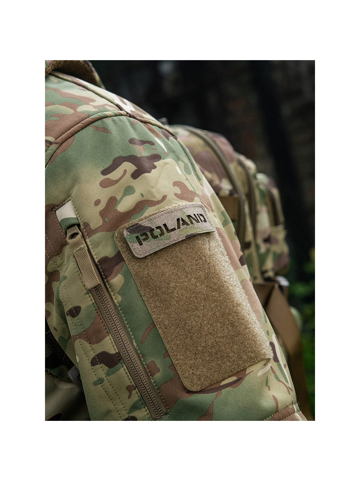 M-TAC Naszywka Poland Laser Cut Rzep 25x80mm Multicam