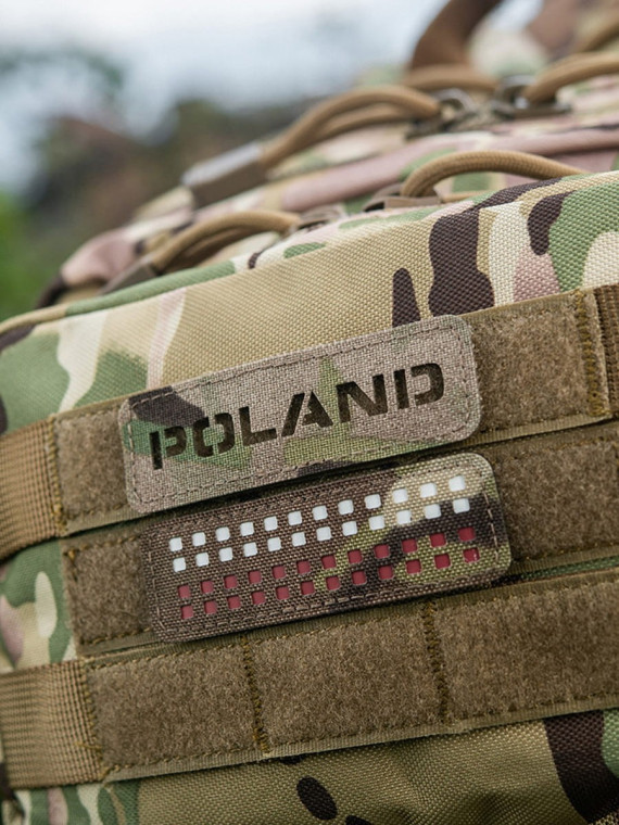 M-TAC Naszywka Poland Laser Cut Rzep 25x80mm Multicam