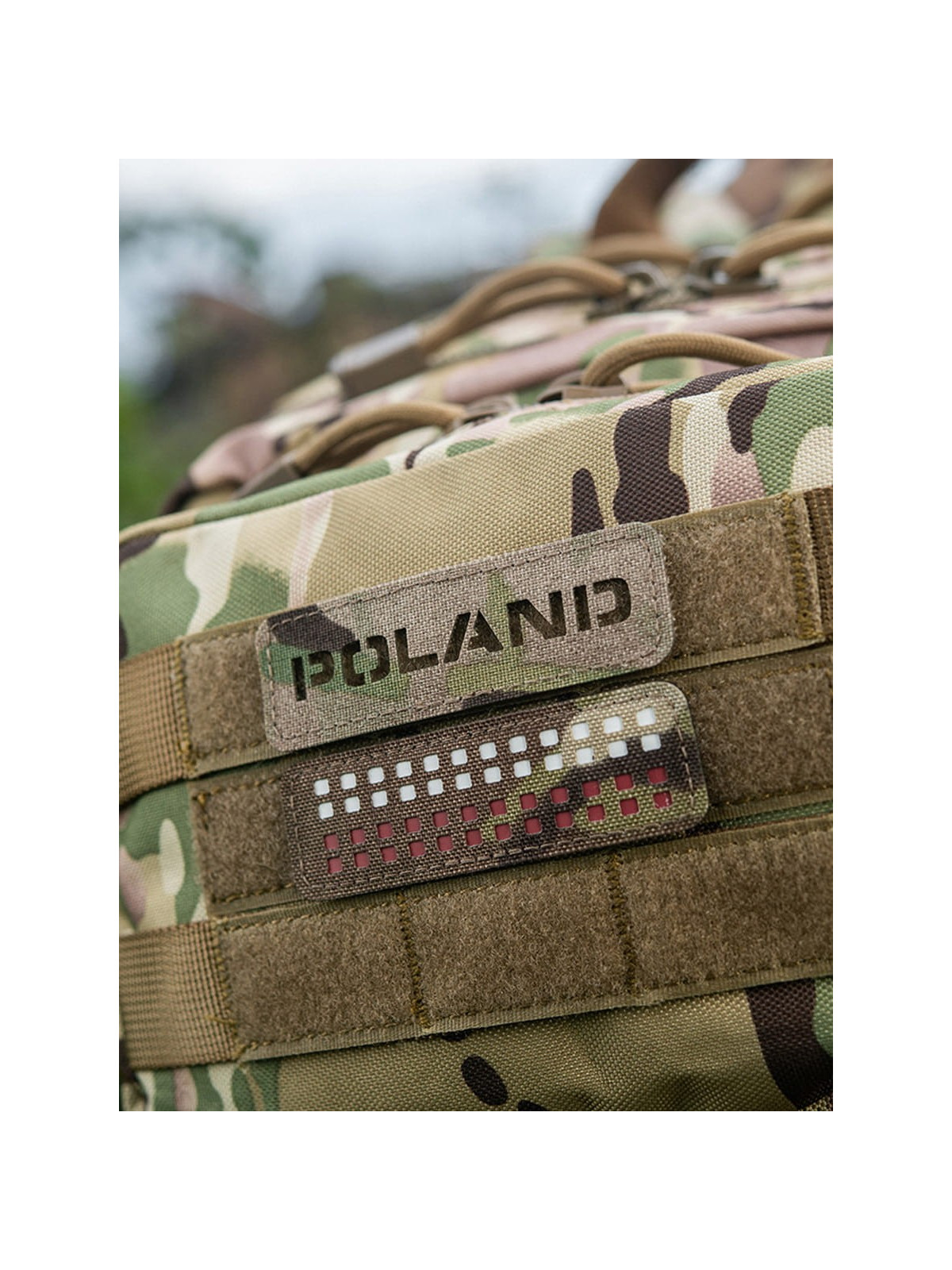 M-TAC Naszywka Poland Laser Cut Rzep 25x80mm Multicam