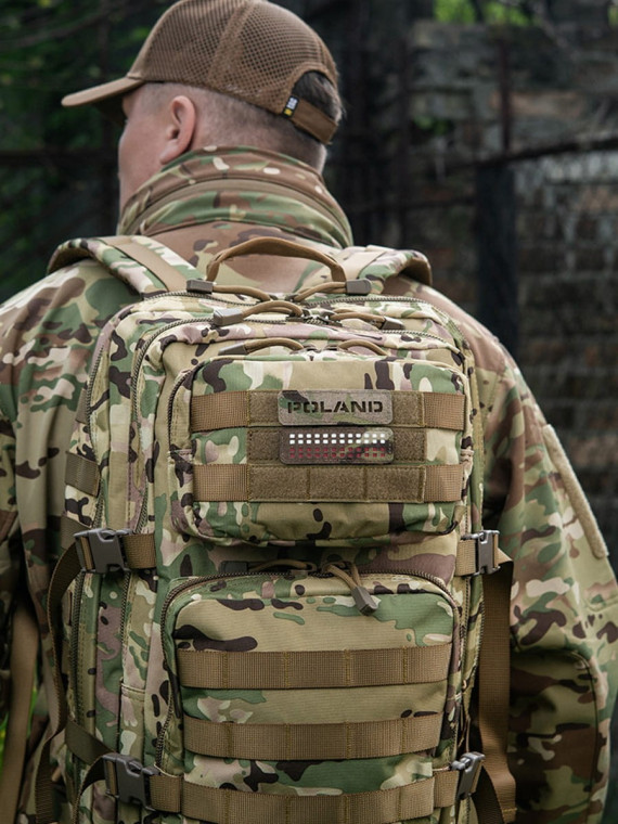 M-TAC Naszywka Poland Laser Cut Rzep 25x80mm Multicam