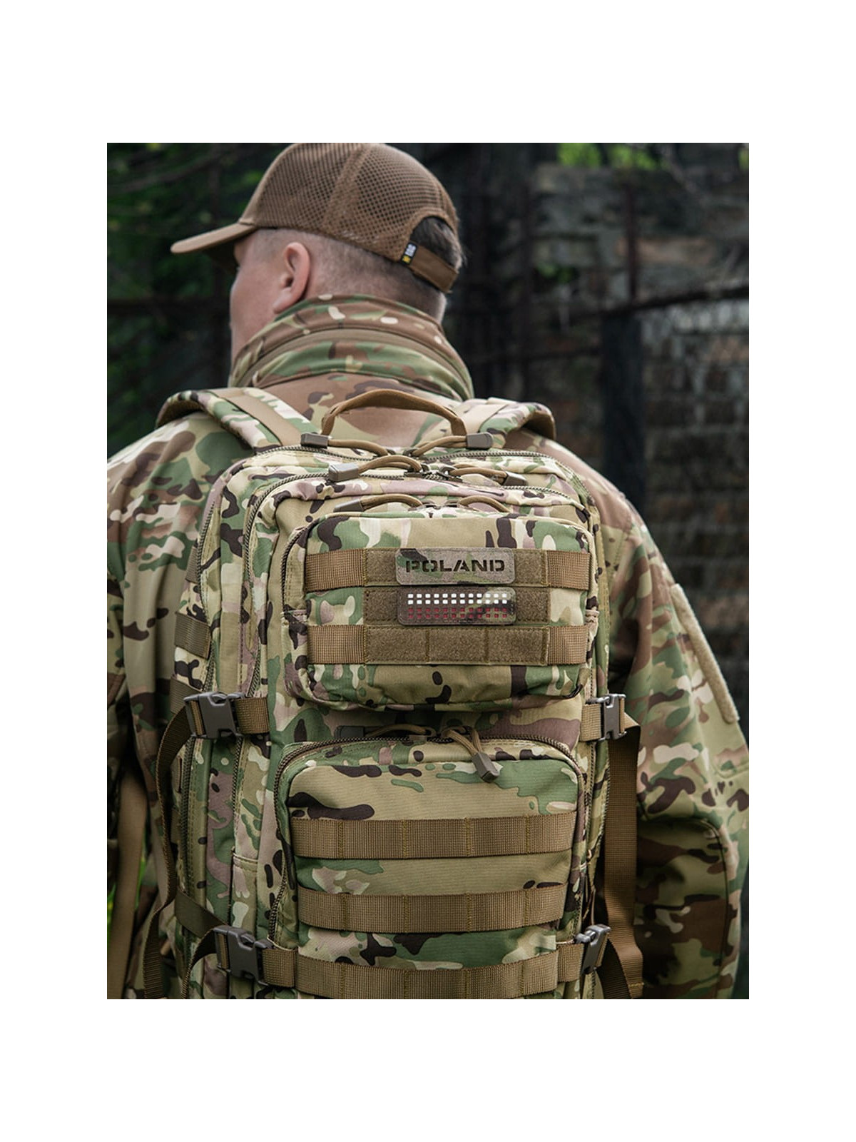 M-TAC Naszywka Poland Laser Cut Rzep 25x80mm Multicam