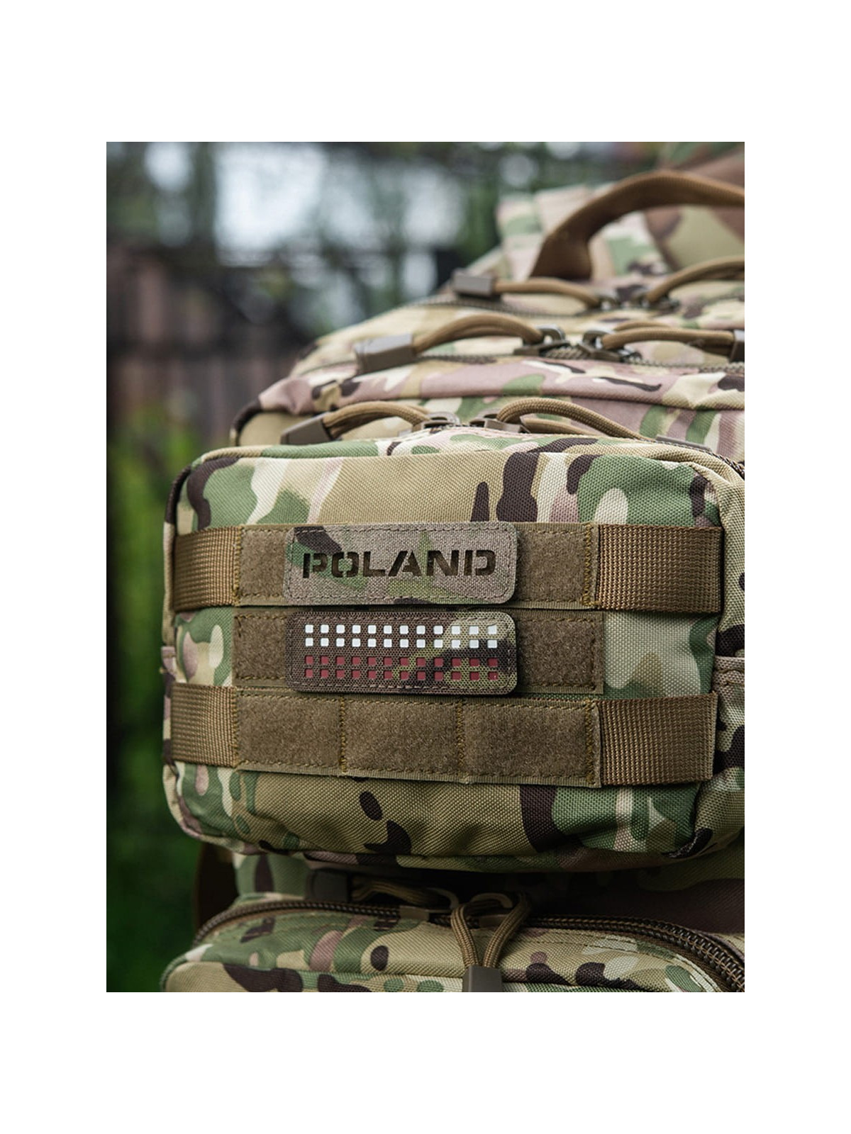 M-TAC Naszywka Poland Laser Cut Rzep 25x80mm Multicam