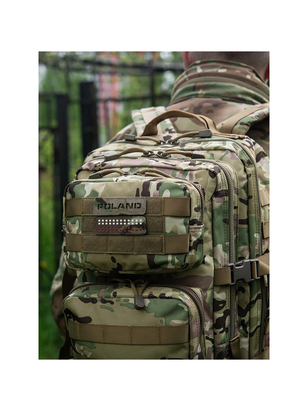 M-TAC Naszywka Poland Laser Cut Rzep 25x80mm Multicam