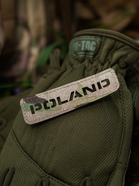 M-TAC Naszywka Poland Laser Cut Rzep 25x80mm Multicam