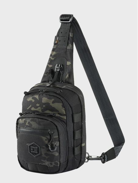M-TAC PLECAK TORBA NA JEDNO RAMIĘ CROSS SLIM  MULTICAM BLACK