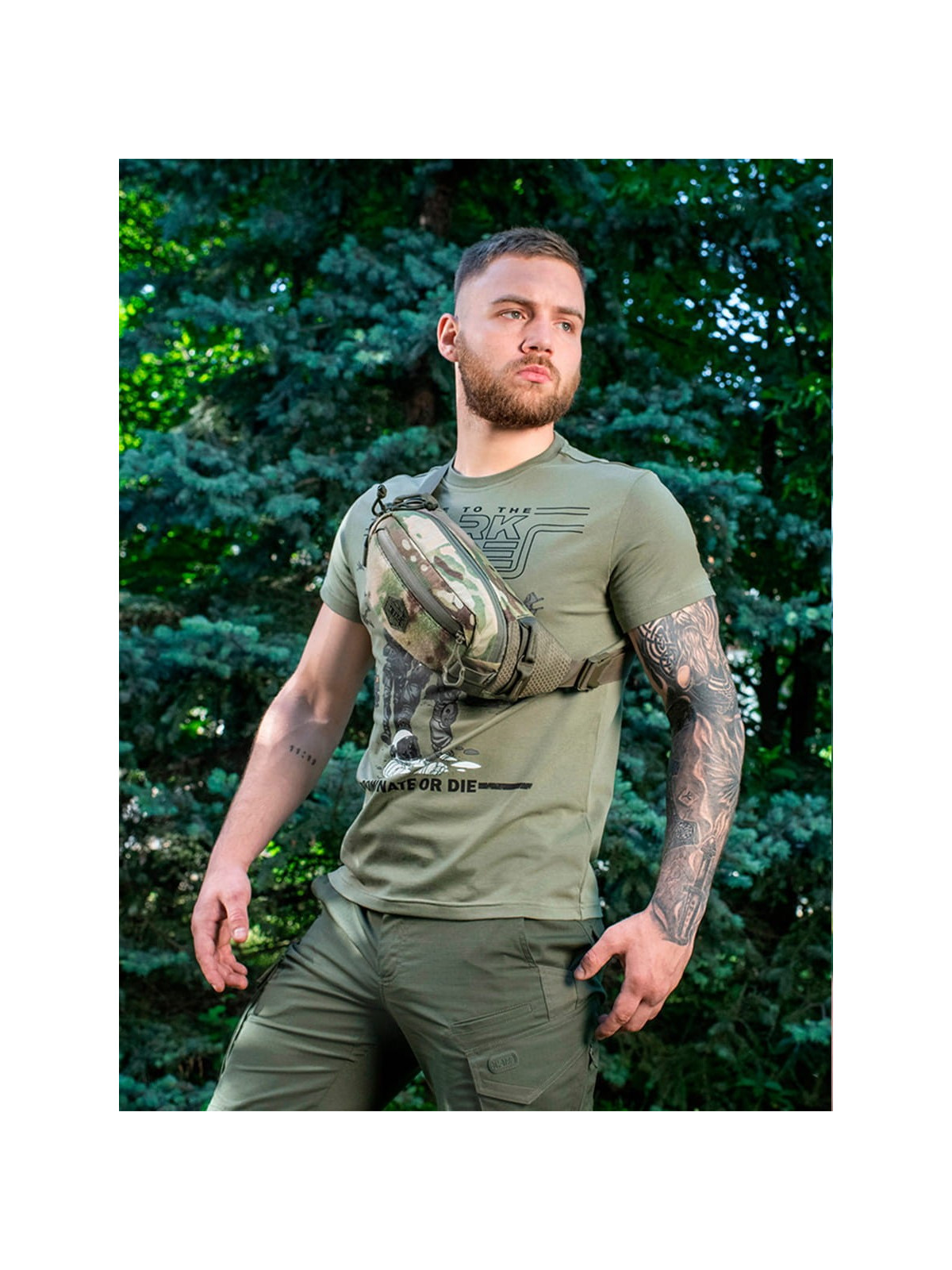 M-TAC Torba Nerka Waist Bag Hex Multicam/oliwkowy