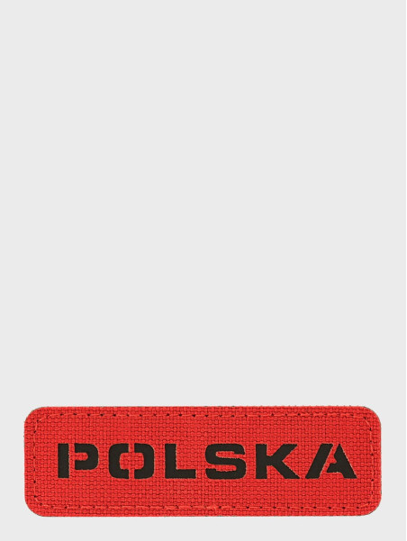 M-TAC Naszywka Polska Laser Cut Rzep 25x80mm Czerwono-czarna