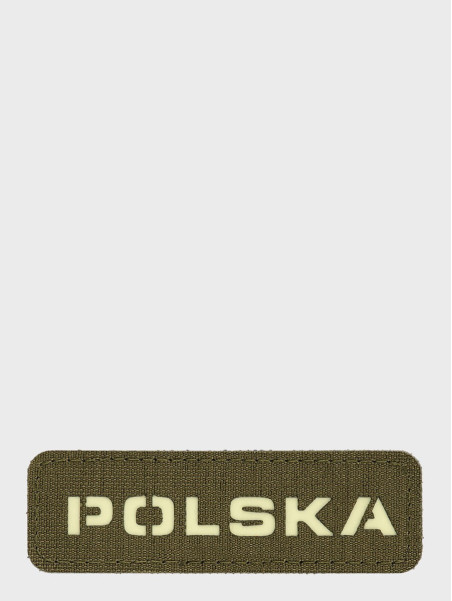 M-TAC Naszywka Polska Laser Cut Rzep 25x80mm OLIWKOWA fluorescencyjna