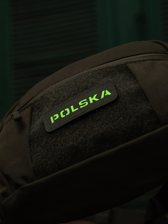M-TAC Naszywka Polska Laser Cut Rzep 25x80mm OLIWKOWA fluorescencyjna