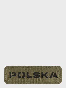 M-TAC Naszywka Polska Laser Cut Rzep 25x80mm oliwkowo-czarna