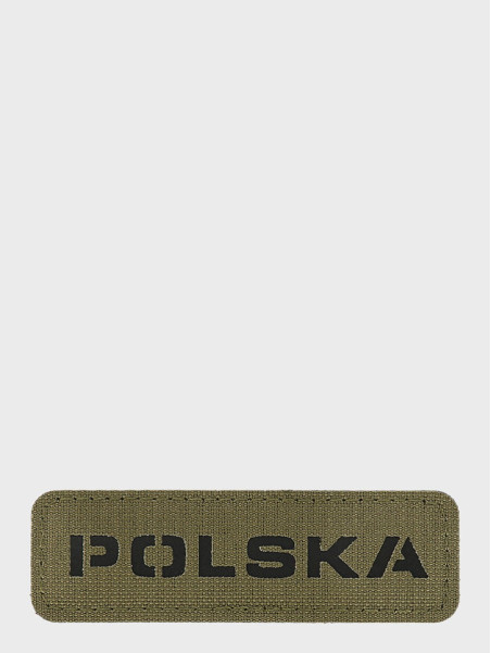 M-TAC Naszywka Polska Laser Cut Rzep 25x80mm oliwkowo-czarna