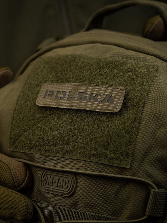 M-TAC Naszywka Polska Laser Cut Rzep 25x80mm oliwkowo-czarna