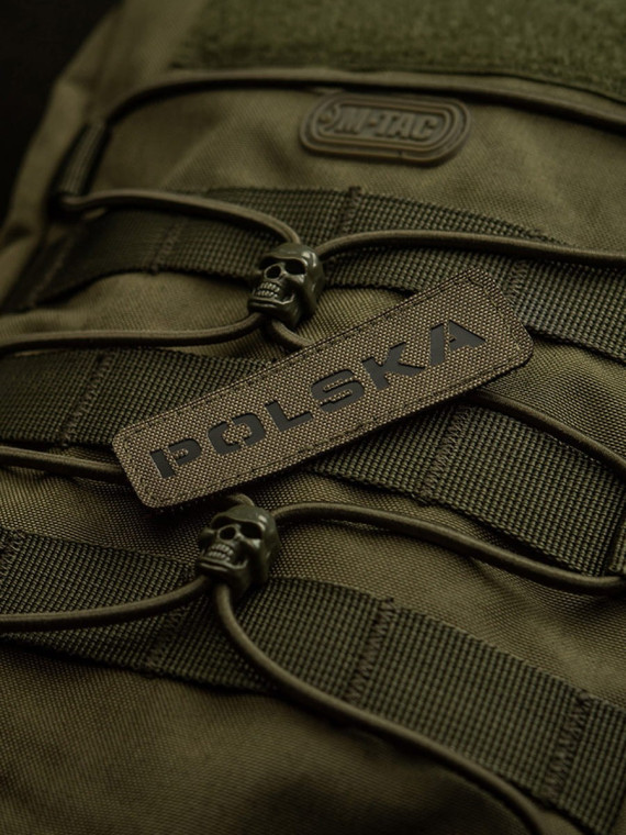 M-TAC Naszywka Polska Laser Cut Rzep 25x80mm oliwkowo-czarna