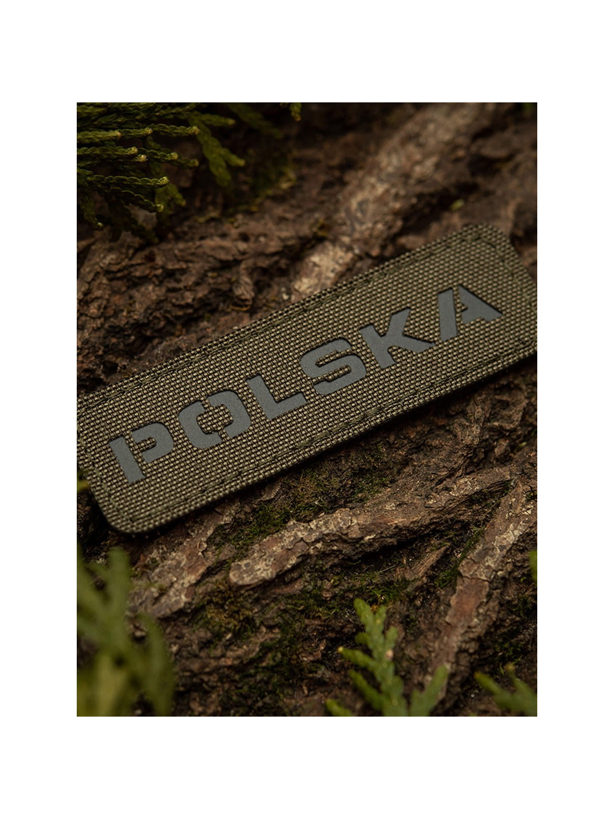 M-TAC Naszywka Polska Laser Cut Rzep 25x80mm oliwkowo-czarna