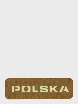 M-TAC Naszywka Polska Laser Cut Rzep 25x80mm Coyote-flurorescencyjna